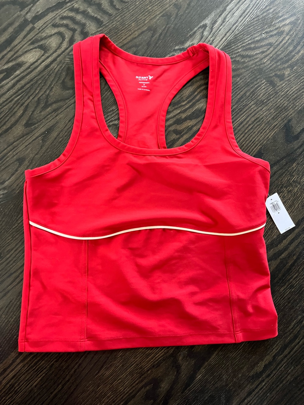 ✨ 3/$30 NWT Old Navy Active Red Powersoft Go-Dry Workout Tank Size M
